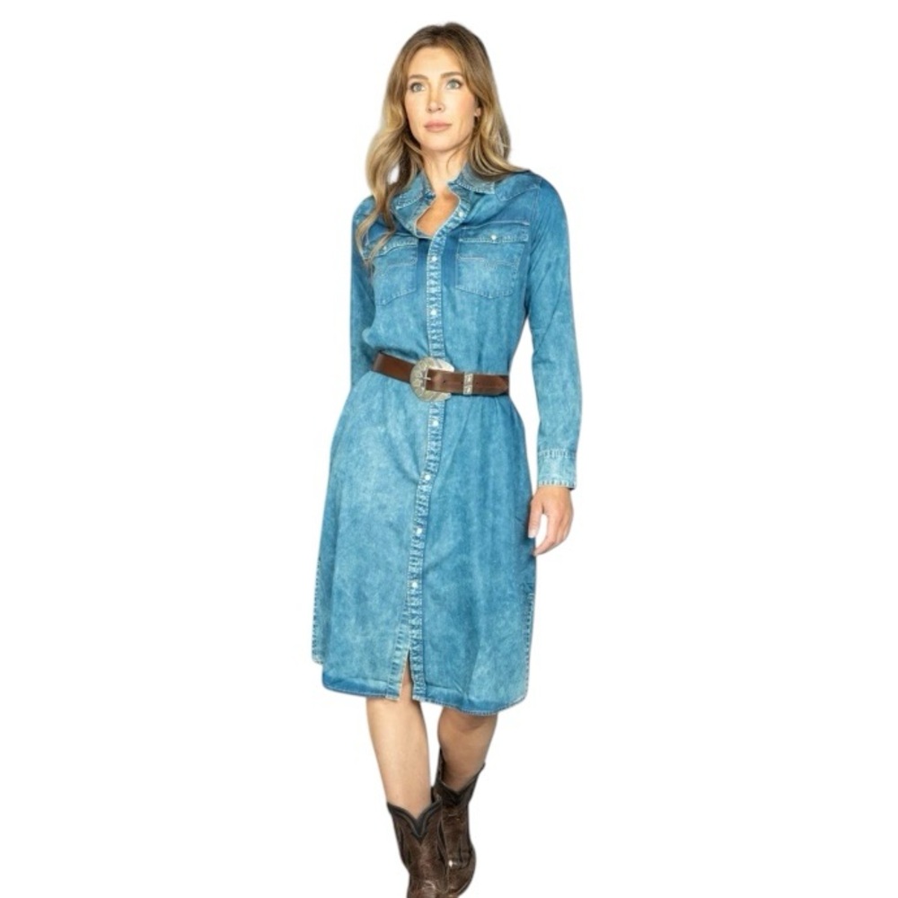 Kimes Ranch Sundowner Chambray Shirt Dress - Picture 15 of 16